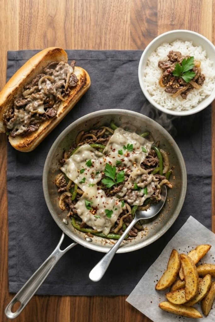 15-Minute Trader Joe's Shaved Beef Skillet Recipe