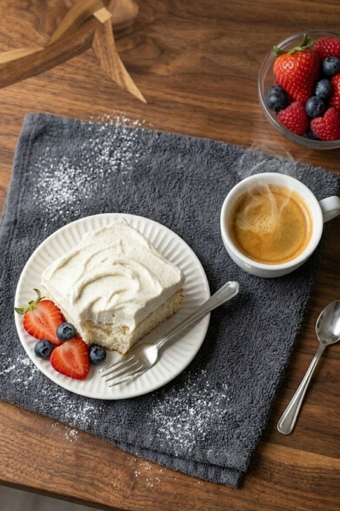 Trader Joe's Chantilly Cream Vanilla Bean Sheet Cake Recipe