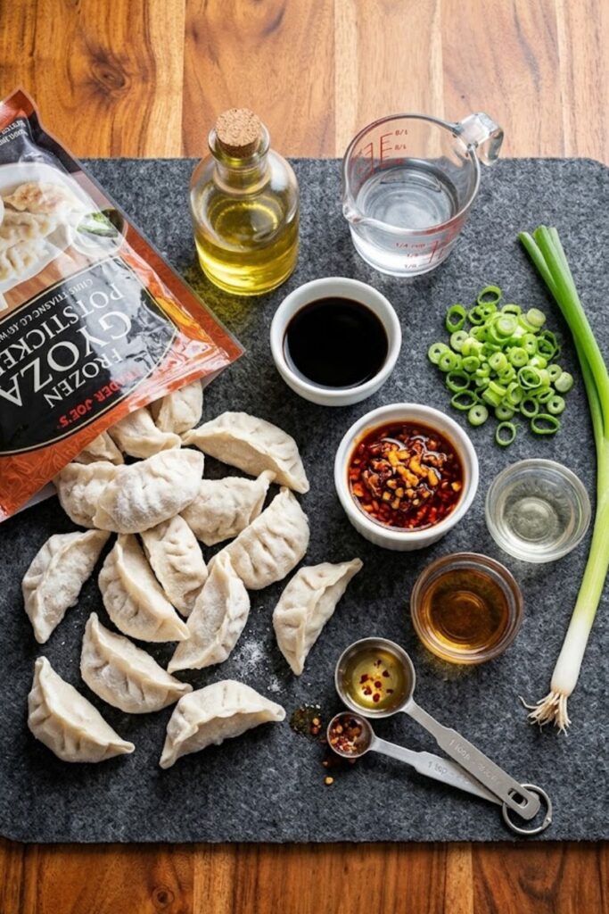 Trader Joes Dumpling Recipe with Chili Soy Sauce