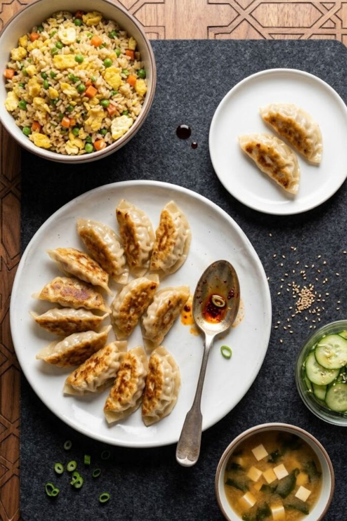 Trader Joes Dumpling Recipe with Chili Soy Sauce