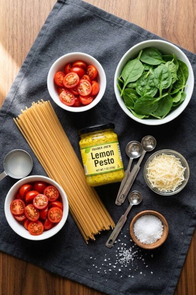 Trader Joe's Lemon Pesto Pasta Recipe
