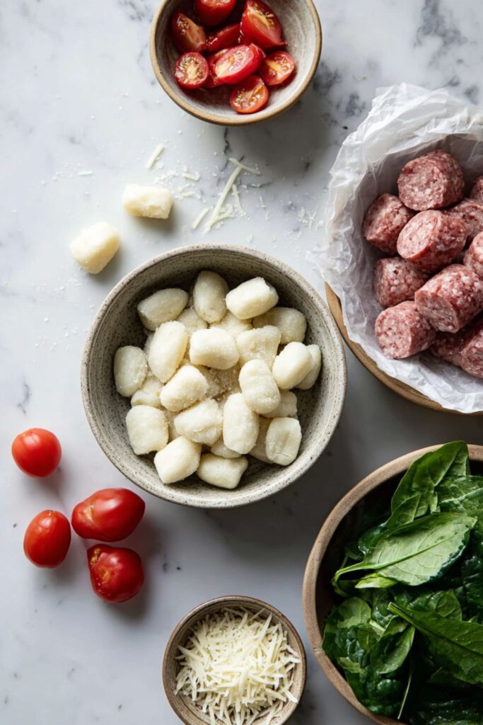 Trader Joes Cauliflower Gnocci Meals With Sausage Recipe