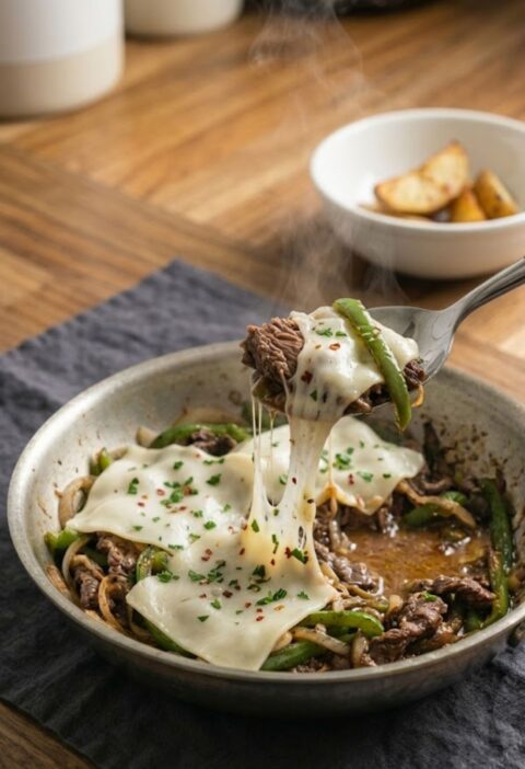 15-Minute Trader Joe's Shaved Beef Skillet Recipe
