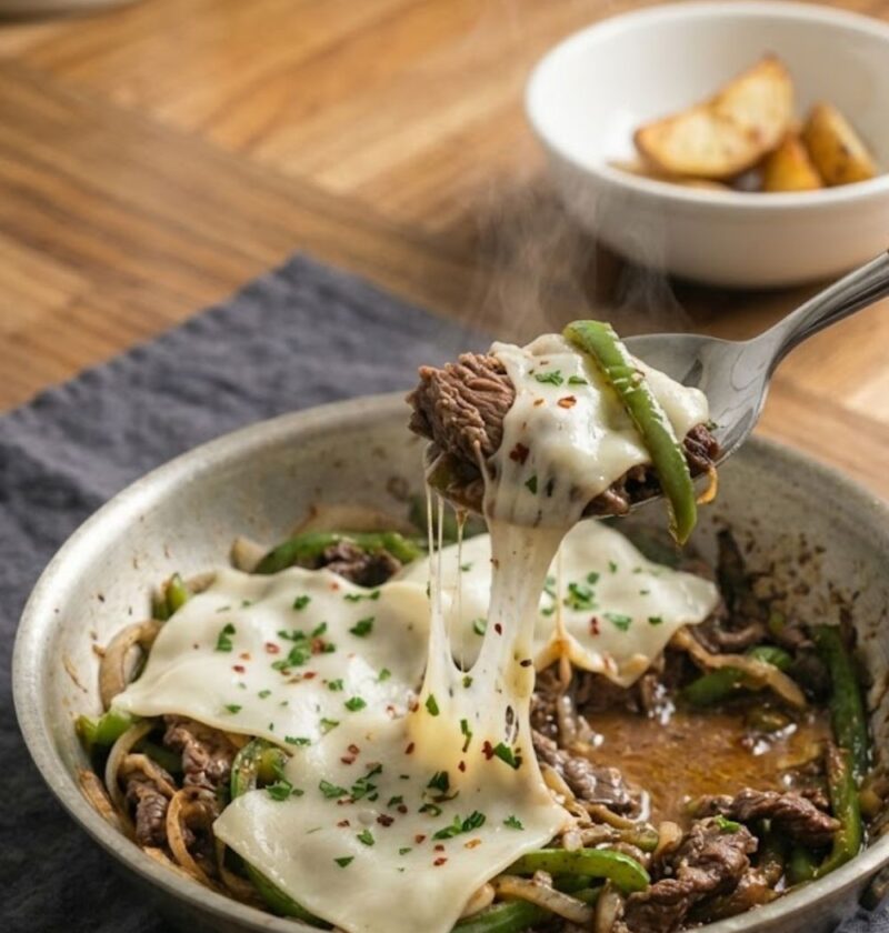 15-Minute Trader Joe's Shaved Beef Skillet Recipe