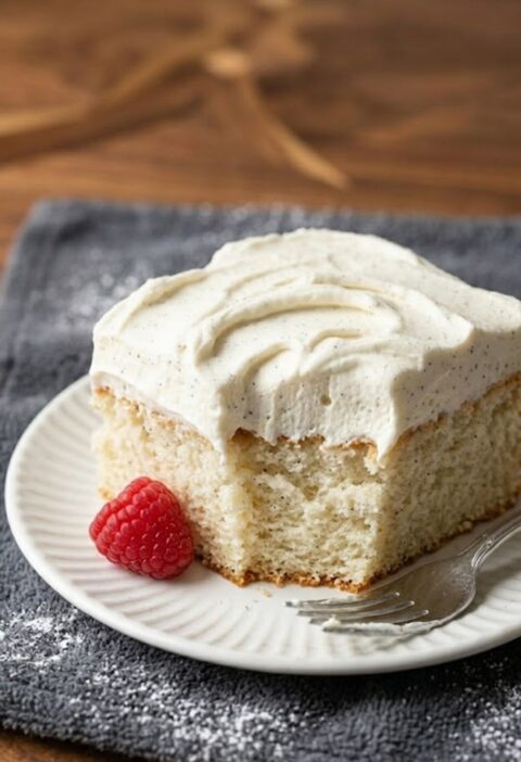 Trader Joe's Chantilly Cream Vanilla Bean Sheet Cake Recipe